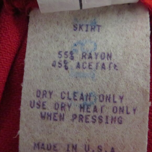 2 Piece Dawn Joy II Red & Black Dress Suit Jacket and Skirt - Picture 6 of 14